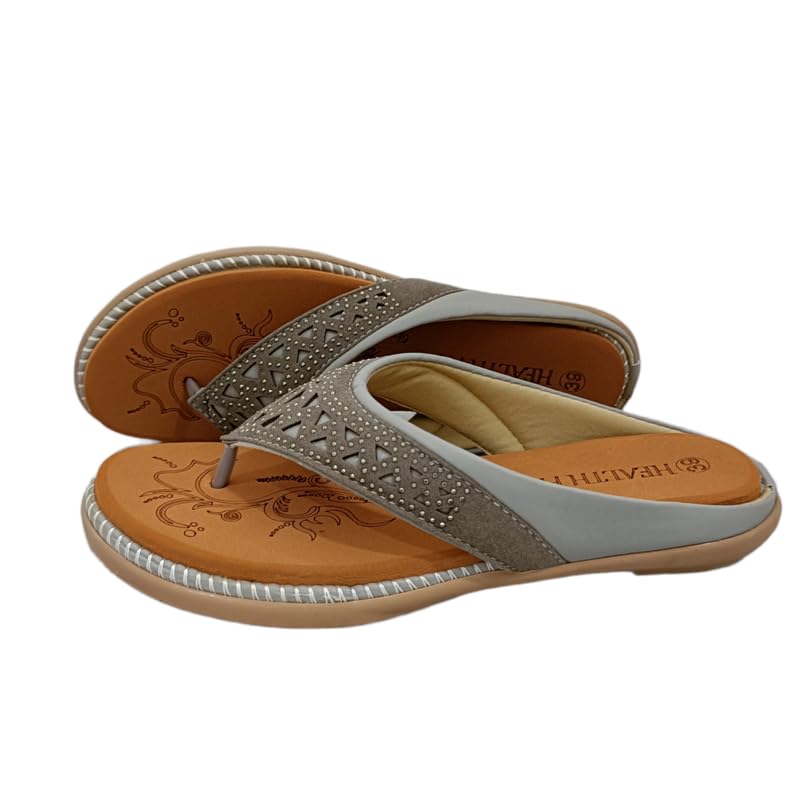 Image of HEALTH FIT Extra Super Soft Ortho Care Diabetic & Orthopedic Slippers /Doctor Chappal & Footwear with Memory Foam