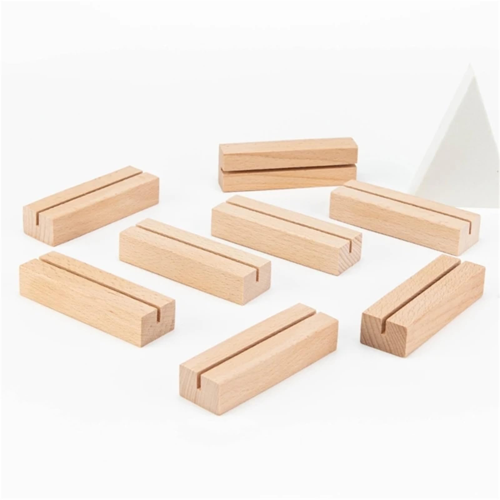 Tischkartenhalter aus Holz, Tischkartenhalter, Tischnummernhalter, Schilderständer für Hochzeitstisch, Namennummer, Bilder, 20 Stück