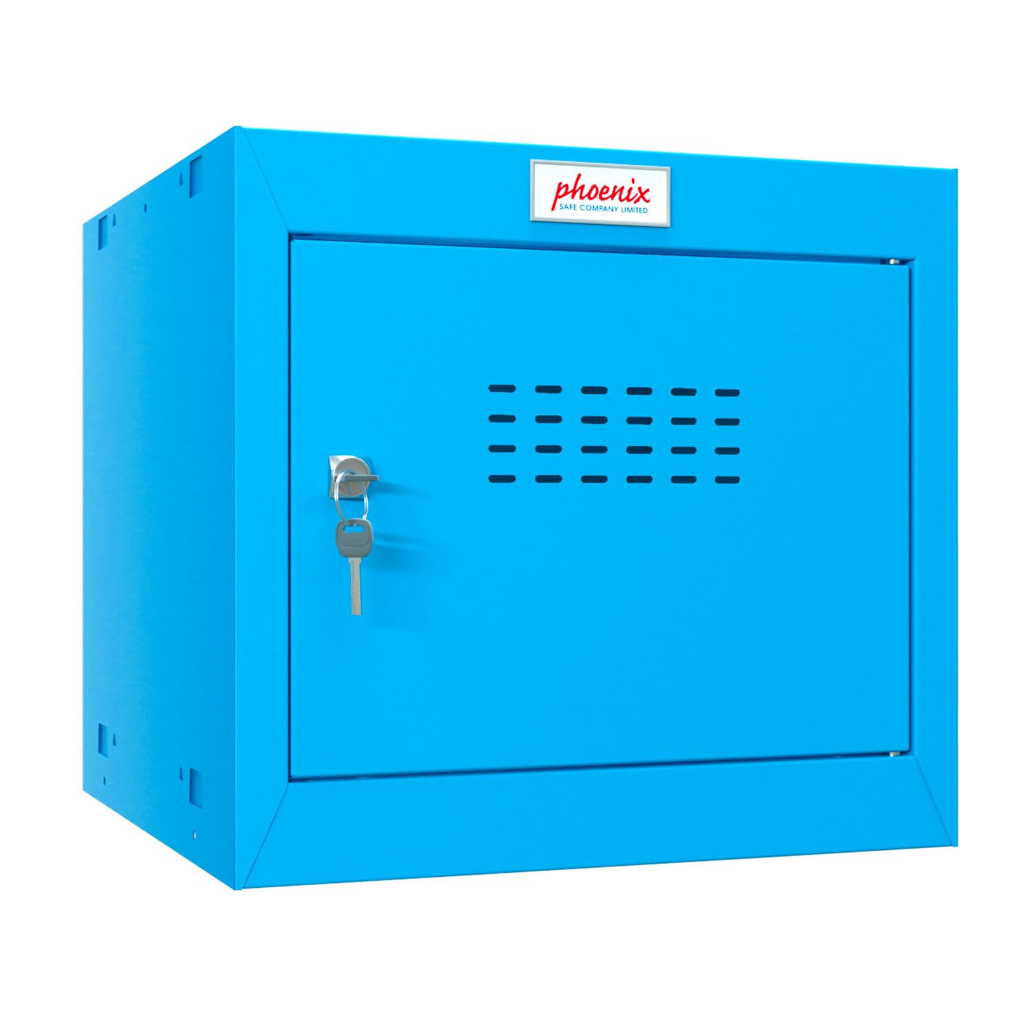 Casier cube Phoenix CL0344BBK avec serrure à clé Taille 1 Bleu pour rangement
