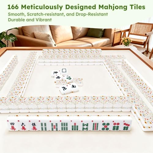 Juego de Mesa American Mahjong Set con 166 Fichas Acrílicas miniatura 7
