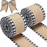Photo Gallery heibteny nastri natalizi a quadri con bordo metallico, 2 rotoli di nastro in iuta da 5,5 m, per decorazioni natalizie, fai da te, ghirlande di alberi, regali, fiocchi da 6,4 cm di larghezza (nero) Photo Gallery heibteny nastri natalizi a quadri con bordo metallico, 2 rotoli di nastro in iuta da 5,5 m, per decorazioni natalizie, fai da te, ghirlande di alberi, regali, fiocchi da 6,4 cm di larghezza (nero)