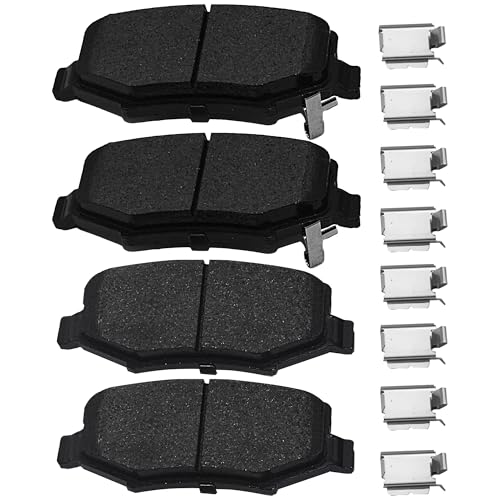 Image of Brake Pads Rear Set Compatible with Dodge Nitro, Jeep Liberty Wrangler, Jeep Wrangler JK Automotive Replacement Rear Brakes Semi-Metallic D1274