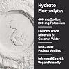 Sports Research Hydrate Electrolytes Combo Pack - Sugar-Free & Naturally Flavored with Vitamins, Minerals, and Coconut Water - Supports Hydration - 32 Packets - Lemon Lime Dominant Flavor