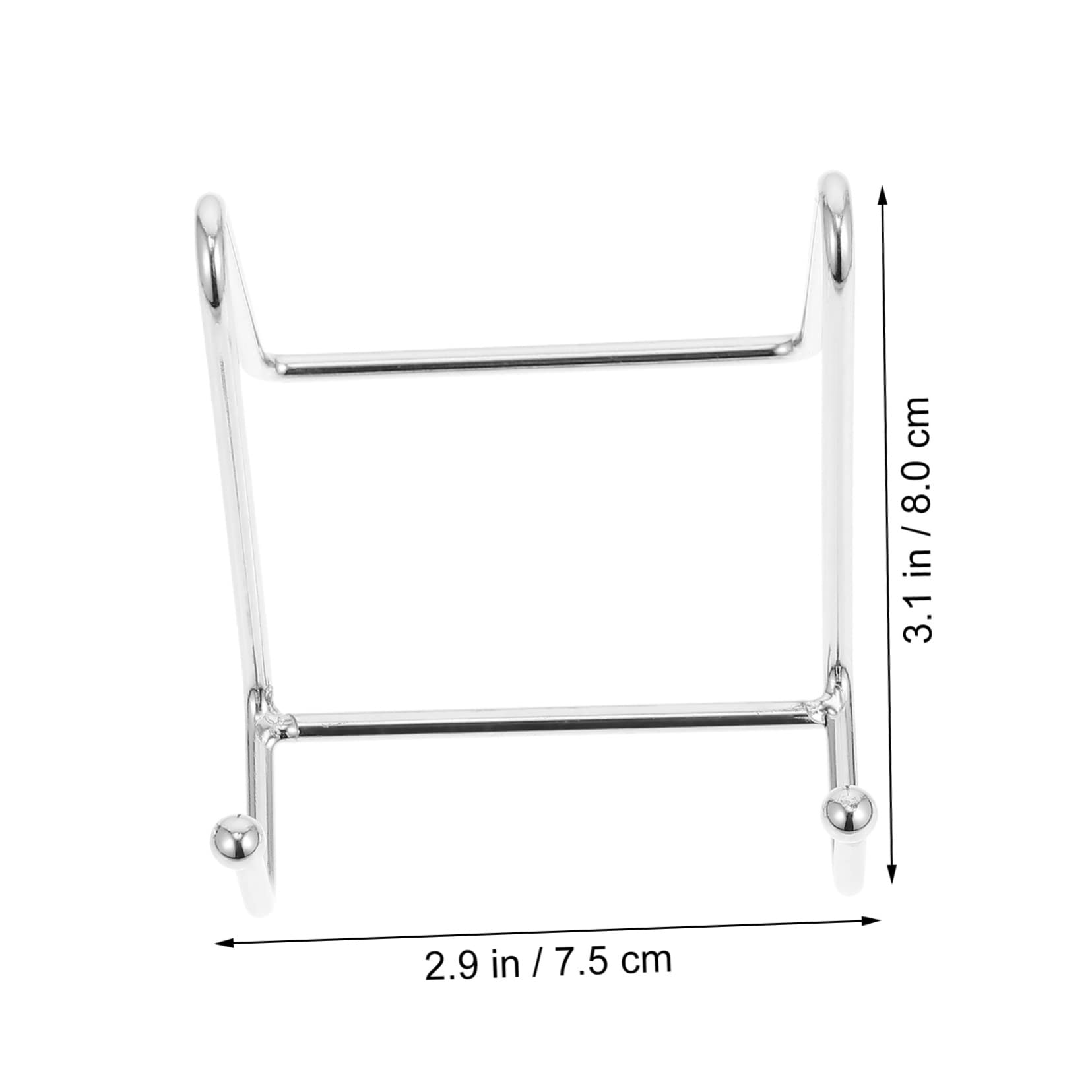 ABOOFAN Photo Display Holder Vertical Plate Holders Dish Show Black Plate Stand Book Displays Support Plate Rack Small Plates Decorative Plate Holder Stand Display Stand Iron Silver