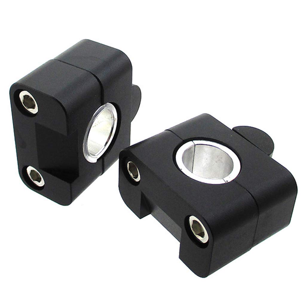 TC-Motor Black Alloy Handle Bar Clamp Riser Taper Mount For 1 1/8'' Inch 28mm Handlebar Pit Dirt Bike Motorcycle MX Motocross Quad ATV