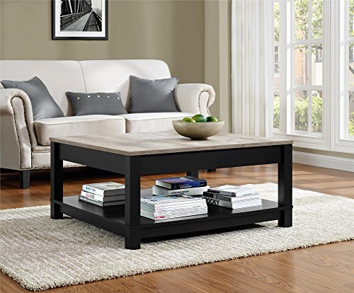 Ameriwood Home Carver Coffee Table Black