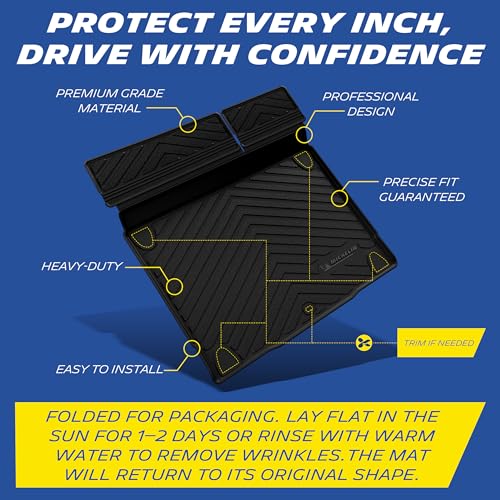 Image of Michelin Vehicle Mats for 2021-2026 Ford Bronco 4-Door | Not Fit Bronco 2 Door or Sport, All-Weather TPE Custom Fit Liner, Premier