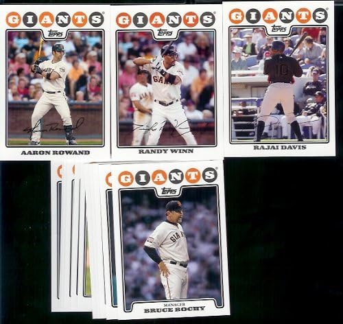 San Francisco Giants Baseball Cards - 5 Years Of Topps Team Sets 2004,2005,2006,2007, & 2008 - Includes ALL regular issue Topps Cards For 5 Years - Includes Stars, Rookie Cards & More!