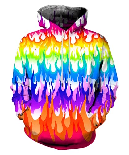 Asylvain Men Women Fashion Unisex 3D Printed Graphic Novelty Hoodie Pullover Hooded Sweatshirts with Pocket