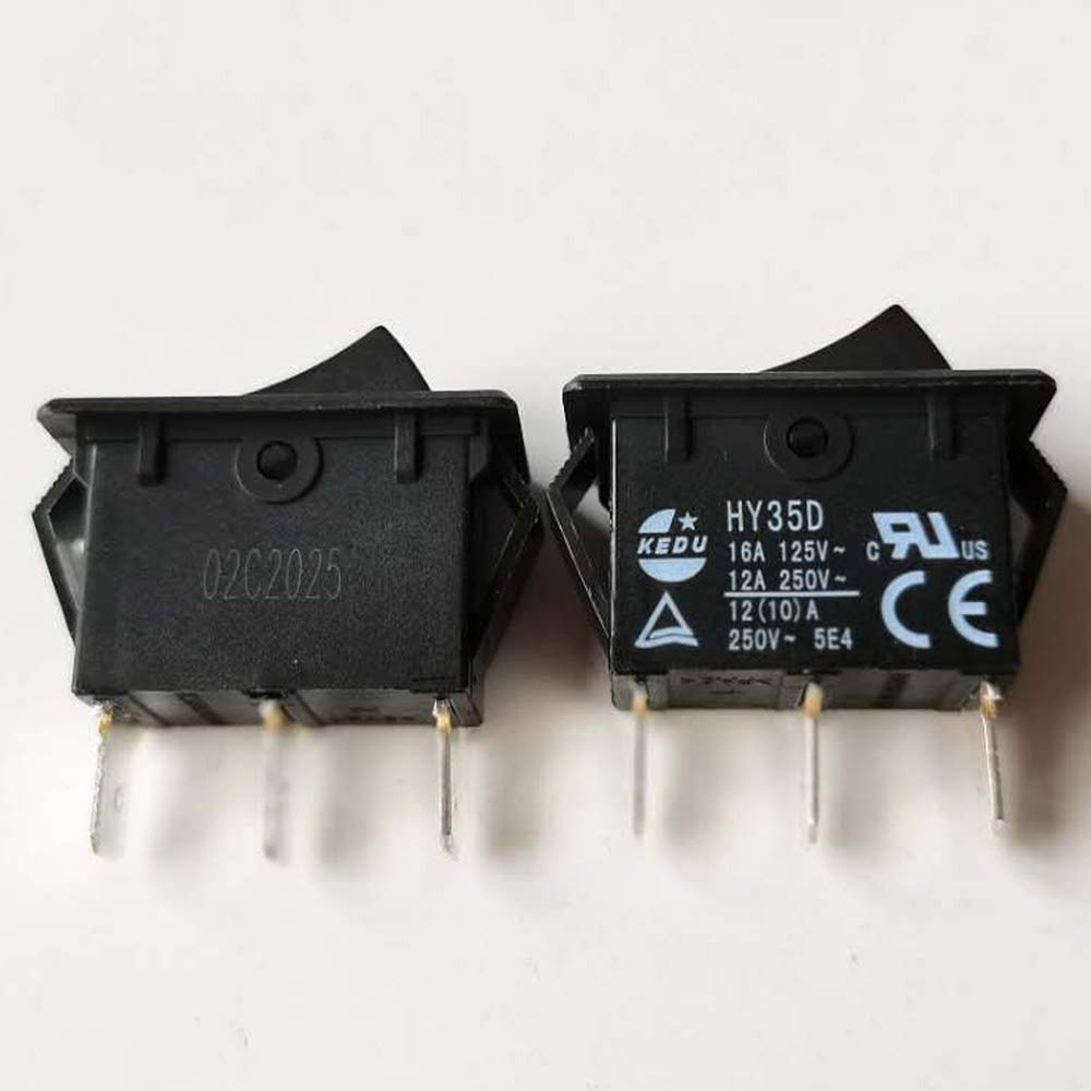 Elektrischer Wippschalter KEDU HY12-9-3 6 Pins Ein Aus Ein Drucktastenschalter | UK Elektrischer Wippschalter KEDU HY12-9-3 6 Pins Ein Aus Ein Drucktastenschalter | UK