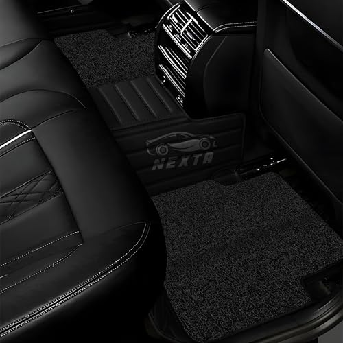 Image of 10D Car Floor Mat for Tata Punch Ev (Model 2026) | Nappa Leather | Luxurious & Elegant Look | 100% Waterproof and Washable | Custom Fitted |- Full Black