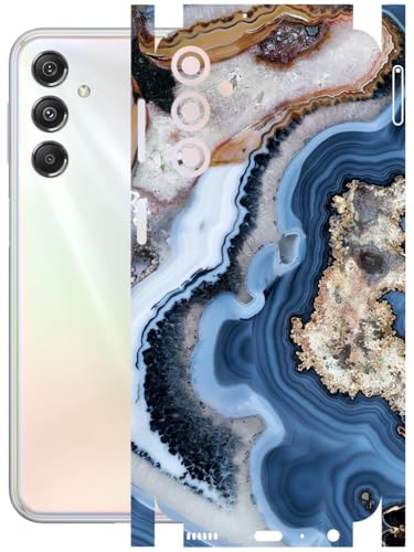 Image of AtOdds - Full Body Back Screen Guard Protector Film - Lamination Wrap Skin Sticker Compatible with Samsung Galaxy M34 (5G) | Scratchproof Matte Finish (Floor Marble)