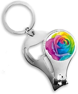 Arco-íris Gay Flor LGBT Alicate de Unha Chaveiro Abridor de Mamadeira