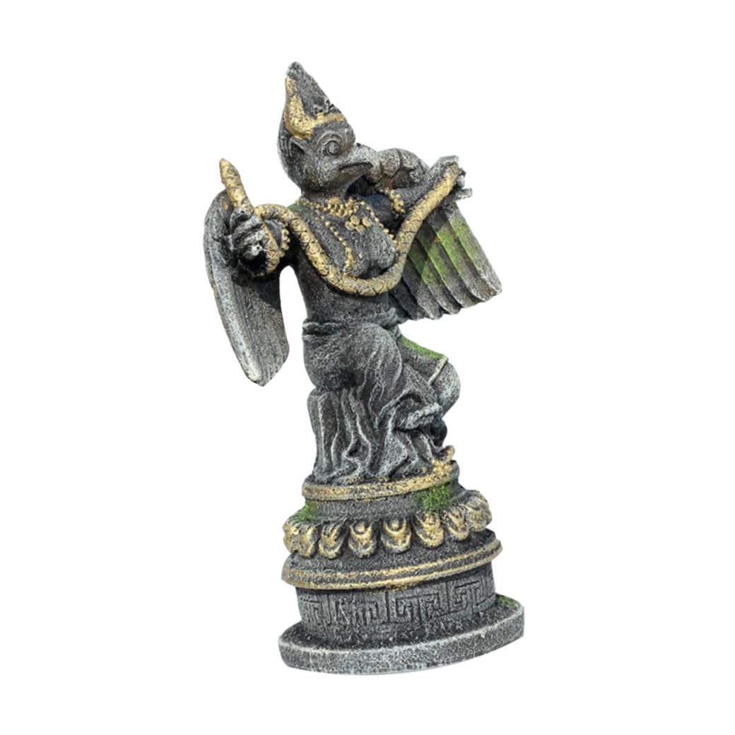 ULTECHNOVO 2pièces Statue Résine pour Décoration Aquarium Ornement Égyptien pour De Poissons pour Salon Et Bureau