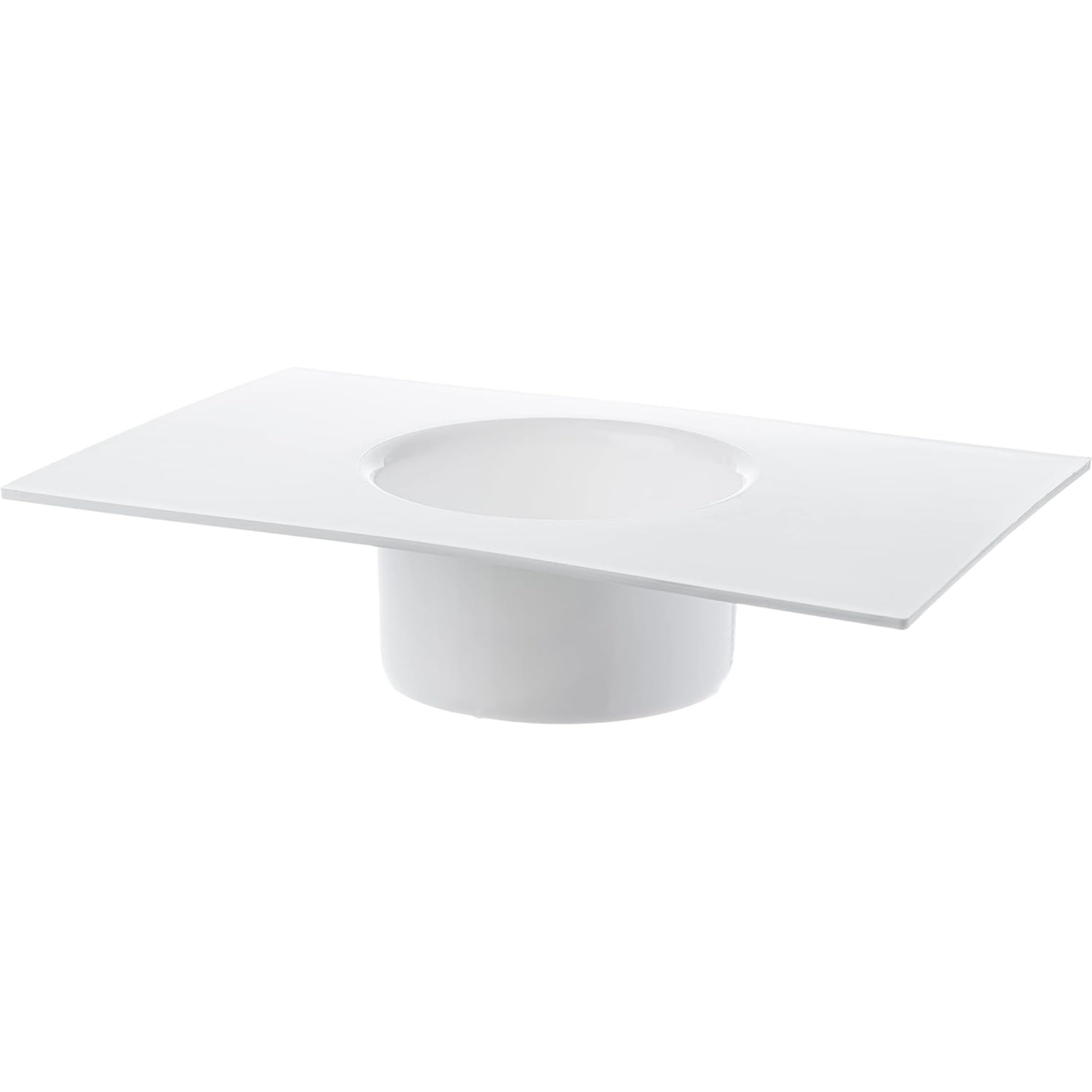 Ø 100mm Collegamento a Parete con Flangia - Raccordo per Tubi di Ventilazione