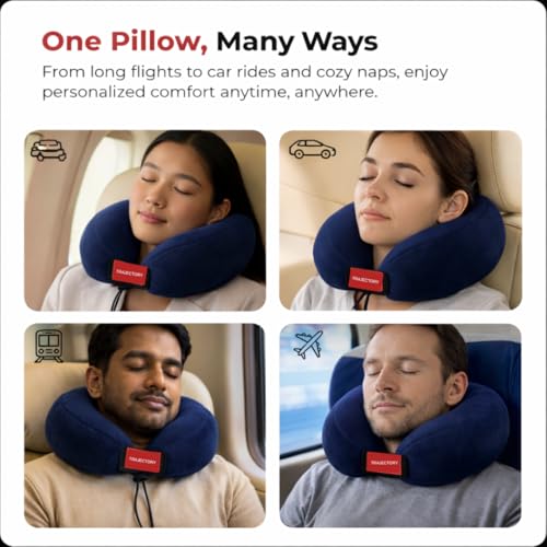 Trajectory Travel Neck Pillow Blue - Image 5