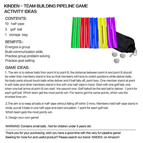 Kinden Team Building Activities Pipeline Kit Group Games, Ice Breaker, Outdoor Youth Sports #TOP1