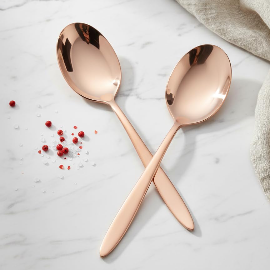 BLACKCARROT Serving Spoon Set of 2