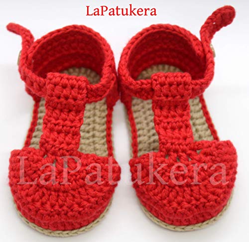 Sandales Bebe En Crochet Couleur Au Choix Et Semelle Camel 100 Coton 3 Tailles 0 9 Mois Fabrique A La Main En Espagne Chausson En Crochet Cadeau Bebe Amazon Fr Produits Handmade