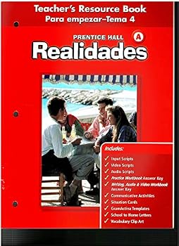 Paperback REALIDADES A - Teacher's Resource Book - Para Empezar-Tema 4 [Teacher Edition] Book