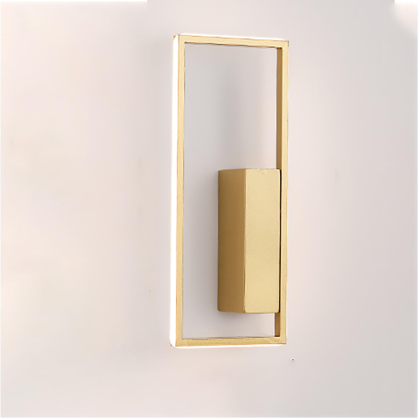 SXWNBIFH wall lamp Wall Lights For Living Room, LED Indoor Wall Lamp With Warm/Natural/White Light, 3 Brightness Levels, For Bedroom Farmhouse Bedside Reading Light(Size:S Single-Heads,Color:Gold)