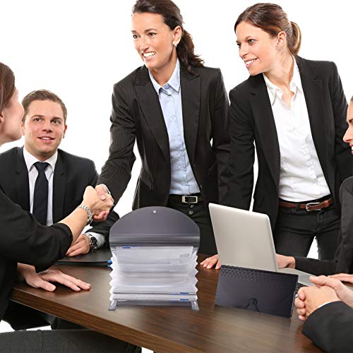 STOBOK Pasta de Documentos Pasta de Arquivos de Plástico Organizadores de Documentos Com Botão de Pr