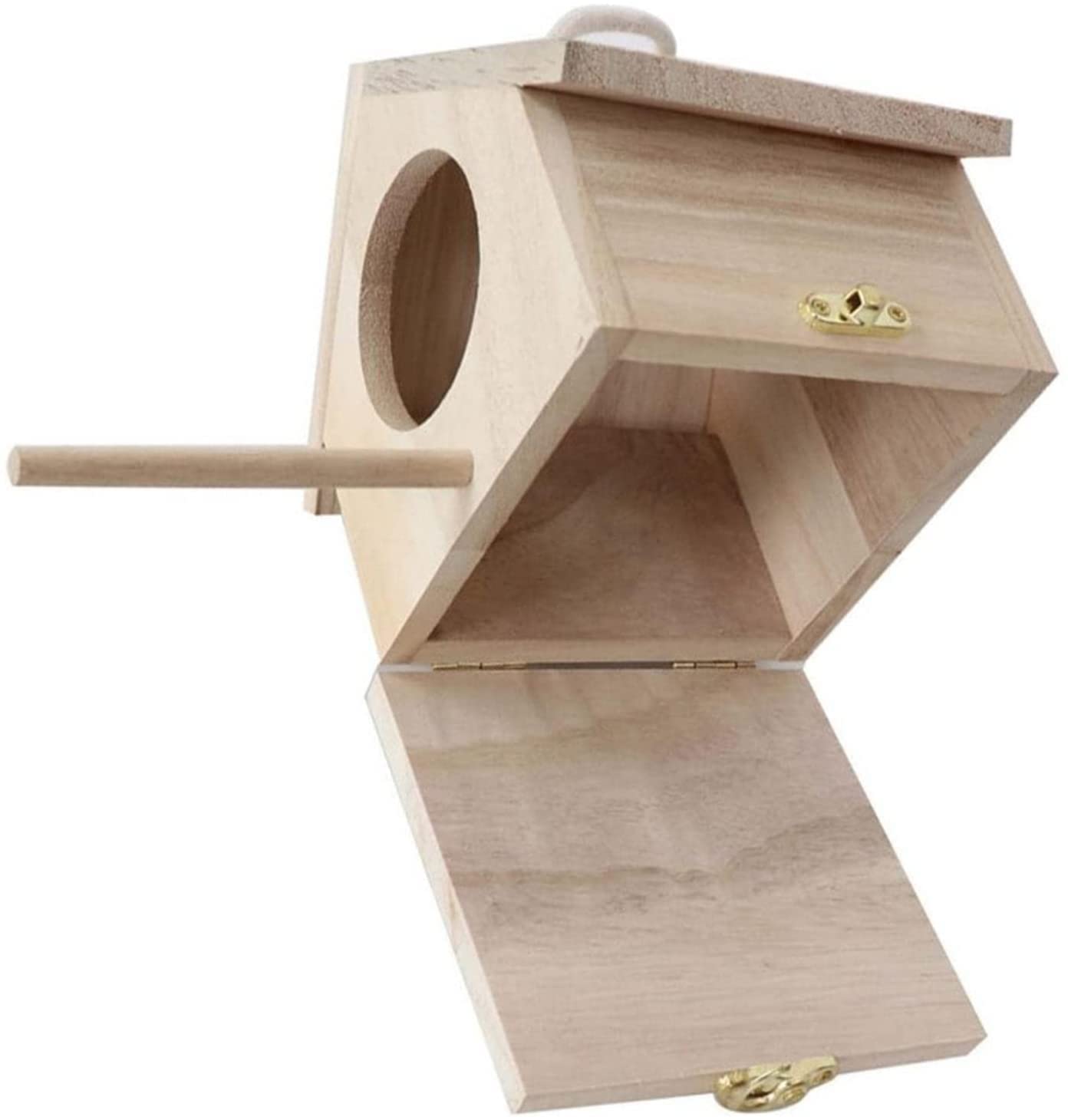 Parakeet Nesting Box - Bird Nest For Parakeets,Bird Cage House With Coconut Fiber Bird Toy For Cockatiel Lovebirds Budgie Finch Canary