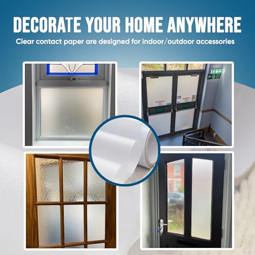 vgoltd Frosted Window Film Self Adhesive Vinyl Privacy Film Opaque Stickers Vinyl Covering for Glass Windows Bathroom Home & Office Doors (30 x 100 cm) - Cosy Home Interiors vgoltd Frosted Window Film Self Adhesive Vinyl Privacy Film Opaque Stickers Vinyl Covering for Glass Windows Bathroom Home & Office Doors (30 x 100 cm) - Image 2