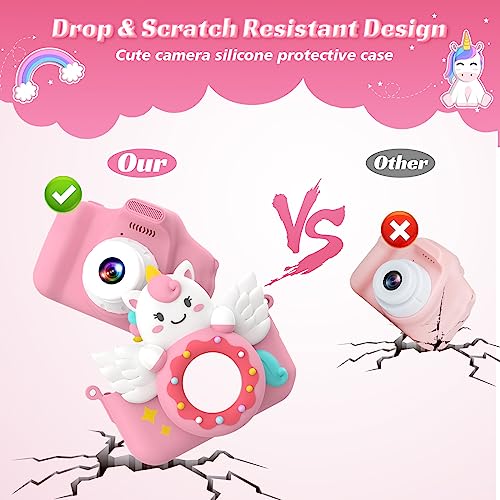 TIATUA Camara Fotos Infantil,1080P HD Selfie Video Cámara de Fotos para Niños,Videocámara Infantil con Pantalla de 2.0" y Tarjeta de 32 GB,Niños y Niñas de Años Regalos de Cumpleaño - imagen 6