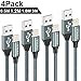 Price comparison product image iPhone Charger Cable, PIPIKA [4pack 0.5M 1.2M 1.8M 3M] iPhone Charger Nylon Braided Lightning Cable Fast Charging Cable Compatible with iPhone 11 Pro XS Max X XR 8 7 6s 6 Plus SE 5 5s 5c, iPad, iPod