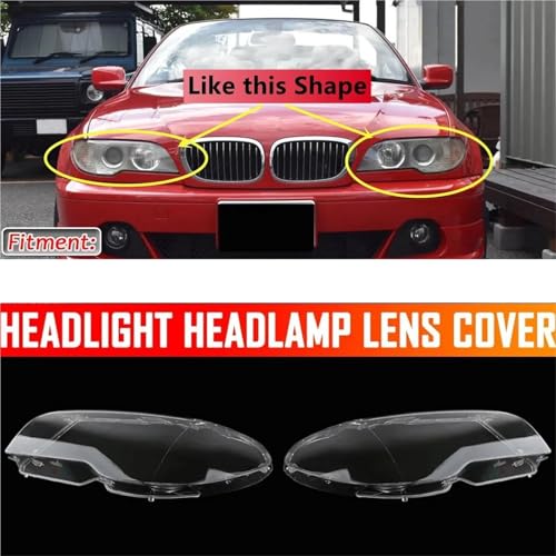 Couvercle phare gauche BMW E46 transparent de qualité supérieure pour coupé
