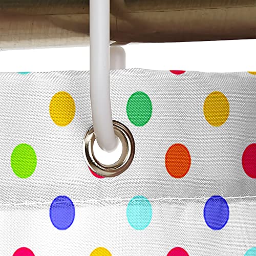 Rideau de douche 165x180cm multicolore pour égayer la routine du matin