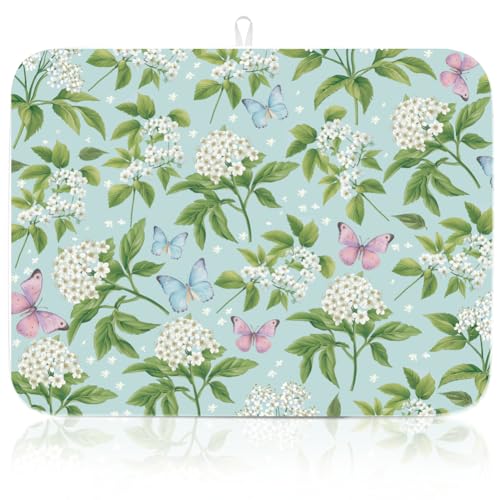 Tapis de séchage vaisselle anti-traces en microfibre lavable pour grand comptoir - 2