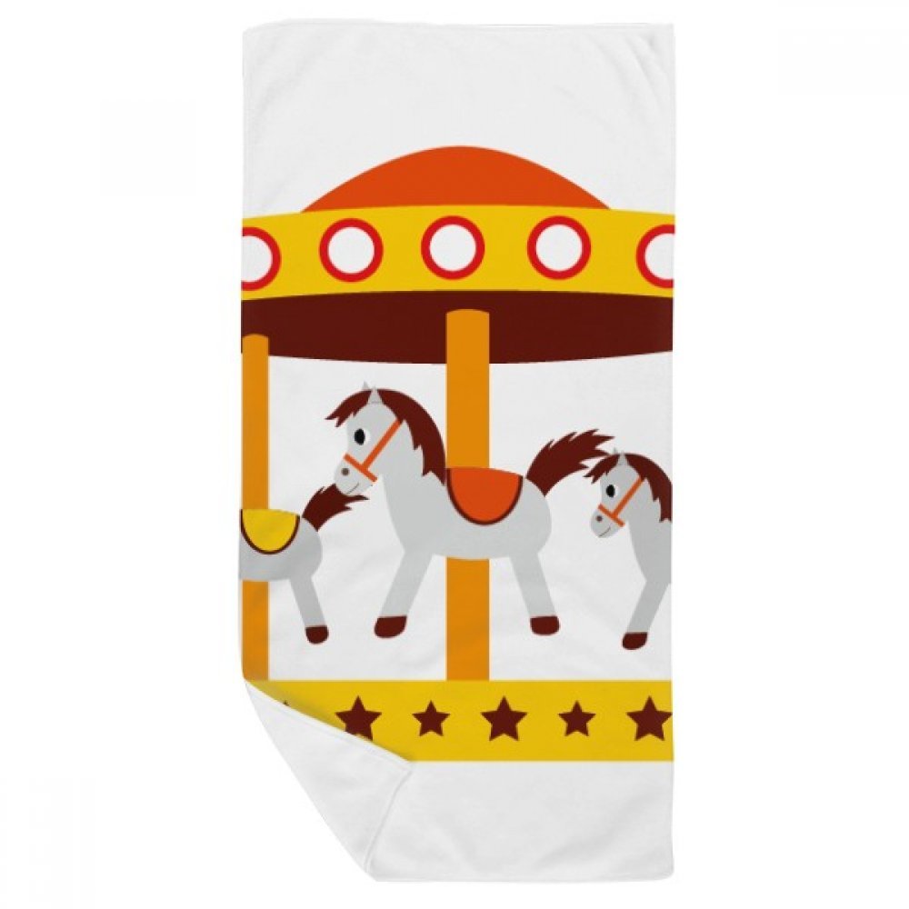 Serviette de bain carrousel pour peau sensible serviette douce 35x70