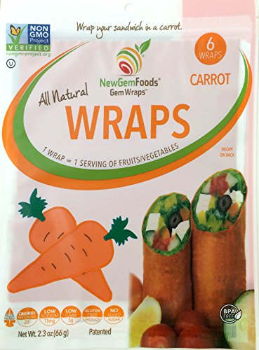 GemWraps Carrot Sandwich Wraps 6-sheets