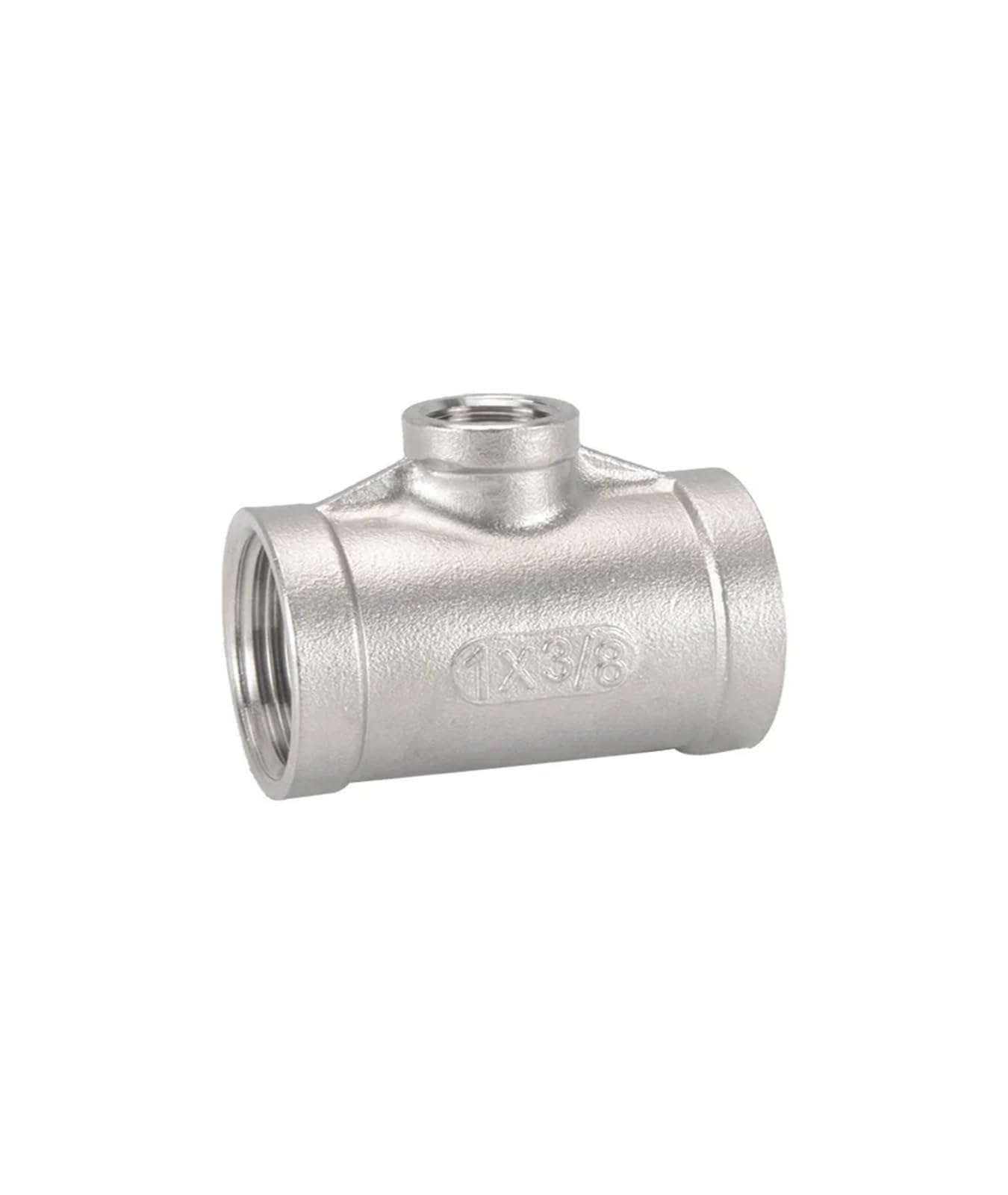 5 uds 1/8 "1/4" 3/8 "1/2" 3/4 "1" 2 "3" 4 "BSP NPT hembra reductor Tee 3 vías 304 conector reductor de montaje de tubería de acero inoxidable(2-1l2 To 1l2 Inch)