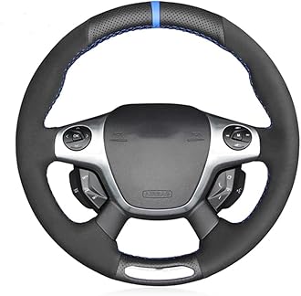 WMGoods Hand-stitched Car Steering Wheel Cover, For Ford Focus 3 ST 2012 2013 2014