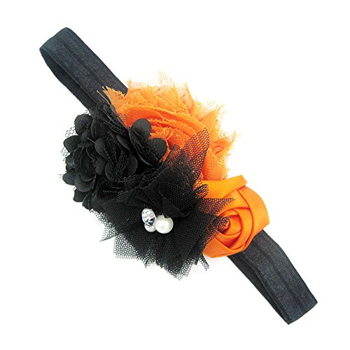 Preisvergleich Produktbild OverDose Damen Happy Halloween Baby Mädchen Halloween Blume Nette Stirnband Bogen Elastisches Haar Kopf Haarband Fotografie Requisiten Cosplay Tanz Rave Für Festival