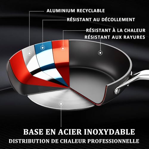 Marmite à soupe induction MSMK 1.5QT casserole antiadhésive sans rayure