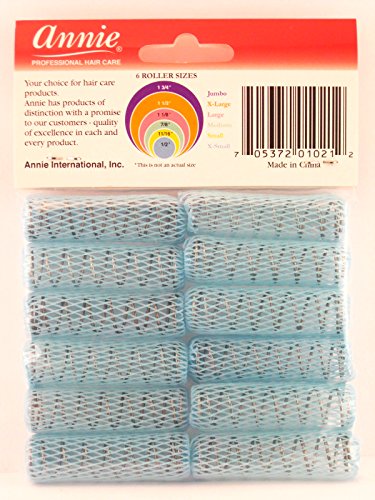 Annie 1/2" Wire Mesh Rollers - 12 Pcs. #TOP1