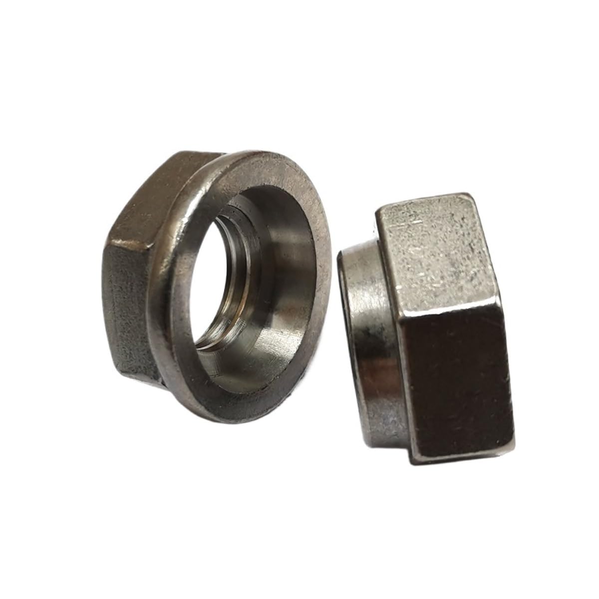 Tuerca de seguridad autoblocante de acero inoxidable 304, sujetadores con bloqueo de rosca, B060(M18-2 pieces)