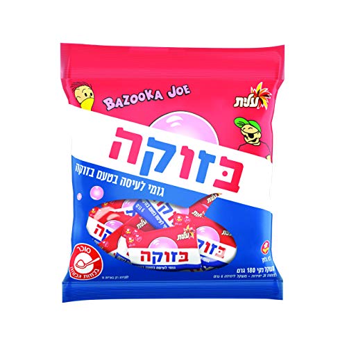 Elite Bazooka Joe Gum, Bazooka Flavored Bubble Gum 6.3oz Bag, Certified Kosher