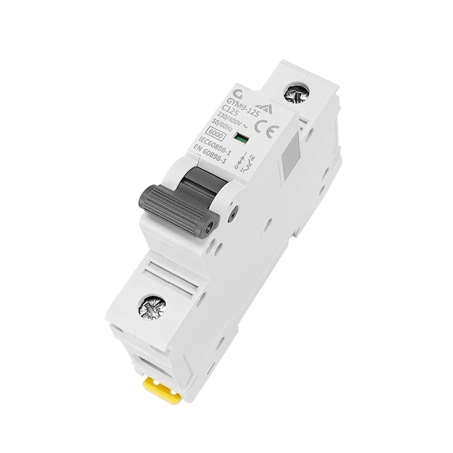 Wyłącznik automatyczny GYM9 Mini Cureent jednofazowy wyłącznik automatyczny 80A 100A 125A 1P Szerokość 17,8 mm 230/400 V 6KA 1 szt. (125A)
