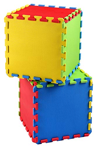balancefrom kid's puzzle exercise play mat with eva foam interlocking tiles