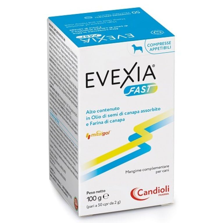 Centrovete Evexia Fast 50 CPR. Mangime complementare per Cani