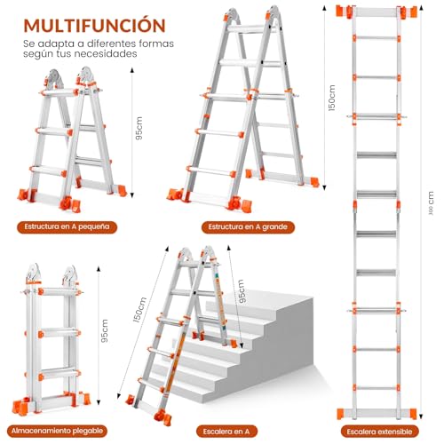Escalera de extensión de 3 metros 2 Imagen adicional