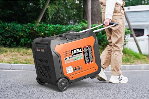 Image of GENMAX Portable Generator, 7250W Super Quiet Dual Fuel Portable Engine with Parallel Capability, Remote /Electric Start, Ideal for Home backup power.EPA &CARB Compliant (GM7250iEDC)