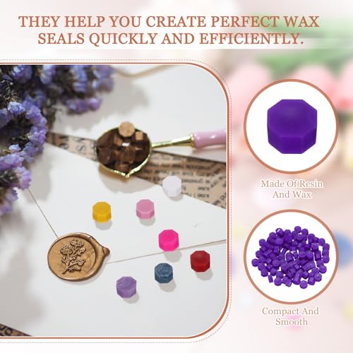 Perles de cire à cacheter pour enveloppe invitation mariage DIY artisanat - 3
