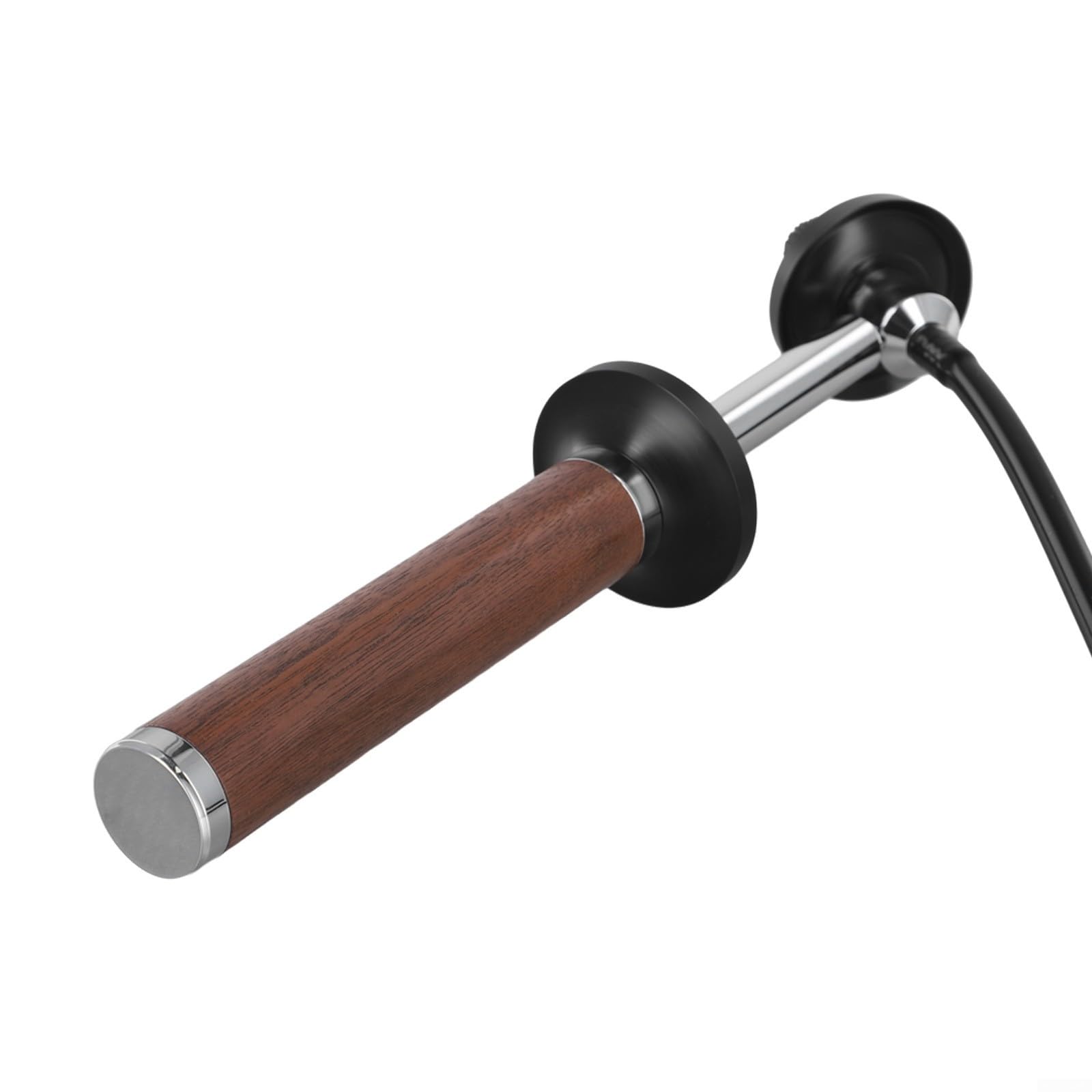 Cepillo de limpieza a vapor para máquina de café con mango de madera maciza, cepillos de vapor de alta presión, herramienta de lavado y cabezales de enjuague, accesorios de lavado de café para