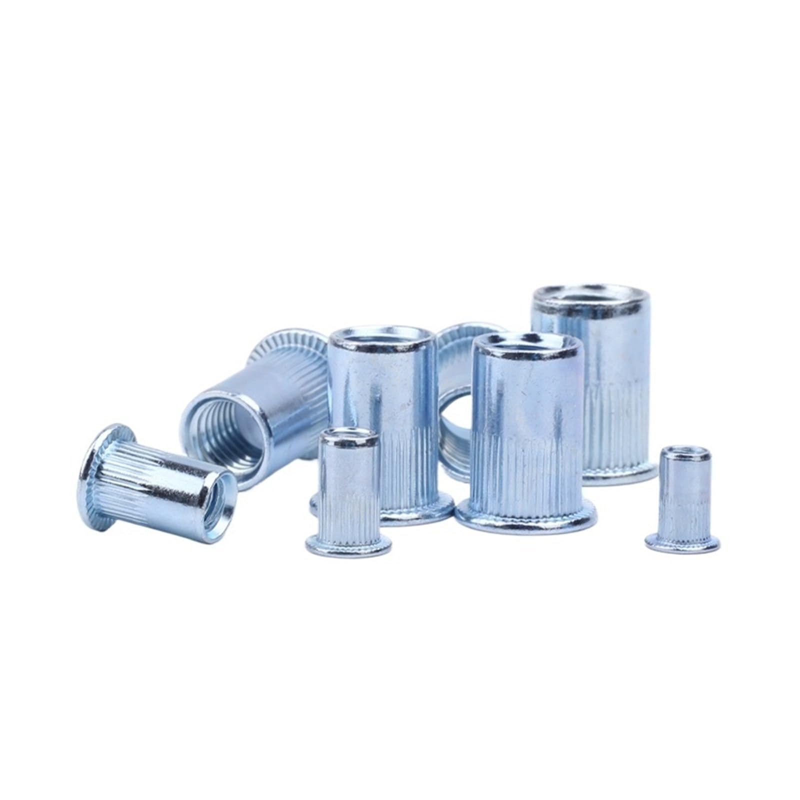 Ocynkowane nakrętki nitowe, płaski łeb i pionowe nakrętki nitowe M3 M4-M12 z łbem stożkowym ze stali nierdzewnej/aluminium (M12-10 szt.)